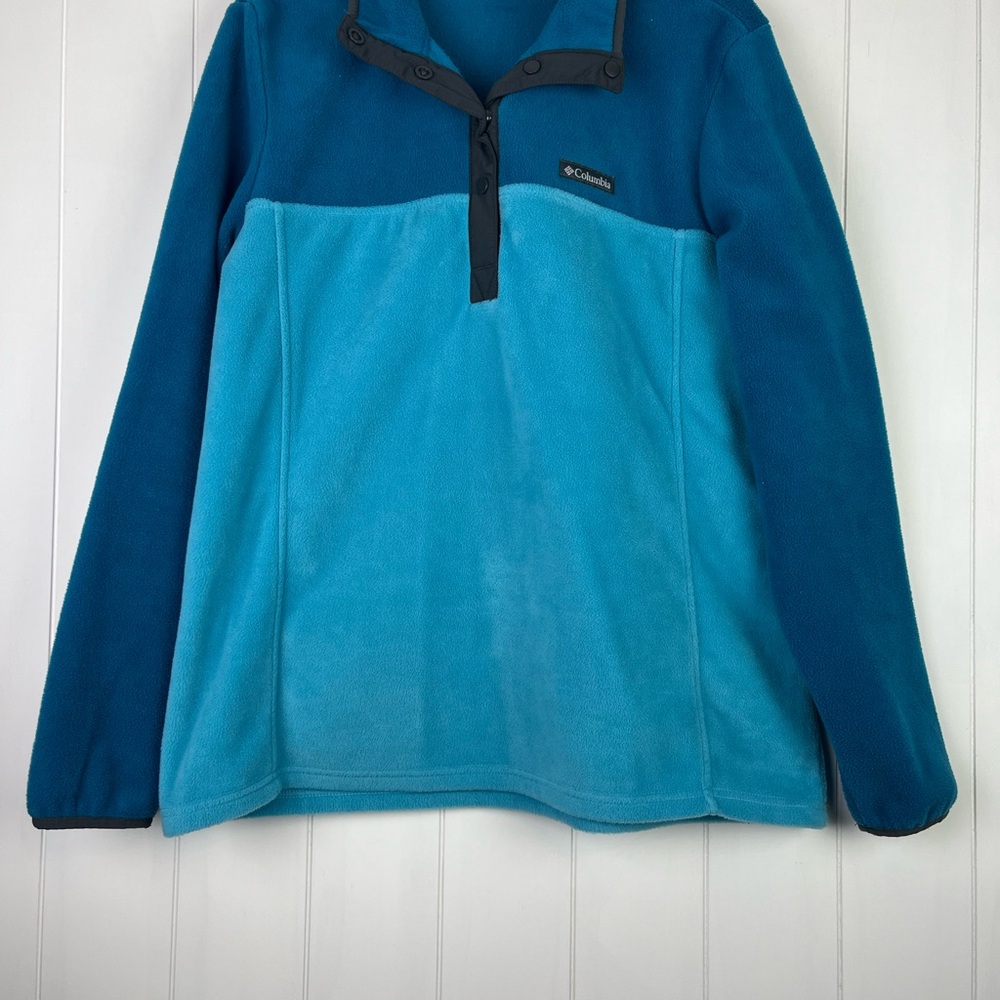Columbia Benton Springs 1/2 Snap Two-Tone Blue Fleece Pullover